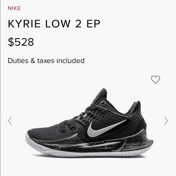 Nike Kyrie Low 2 Black/Metallic Silver - Picture 7 of 8